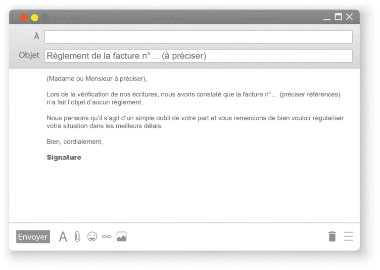 Lettre Type De Demande De Paiement Relance